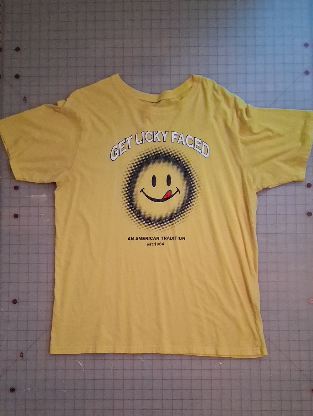 Vintage Joe Boxer  Get Licky Faced Smiley Shirt